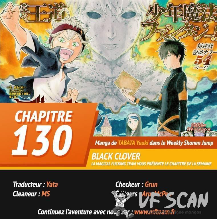  Black Clover - Chapitre 130 - 1