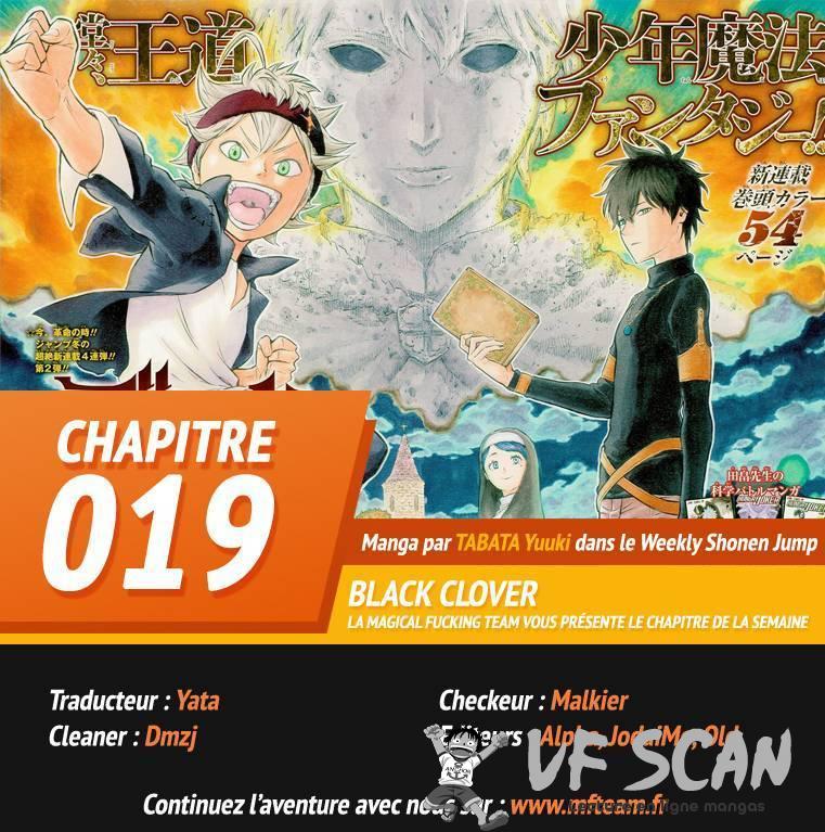  Black Clover - Chapitre 19 - 1