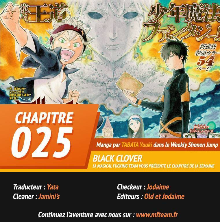  Black Clover - Chapitre 25 - 19