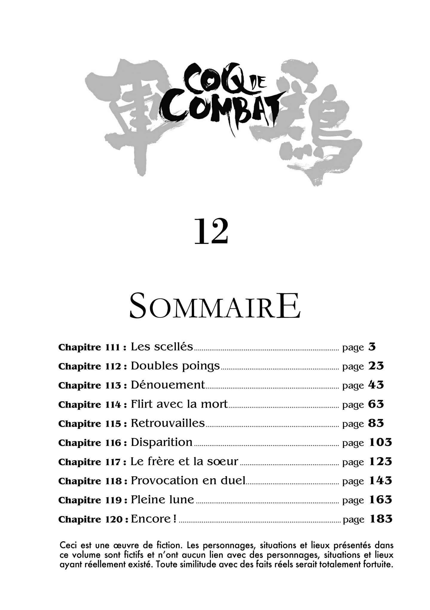  Coq de Combat - Volume 12 - 3