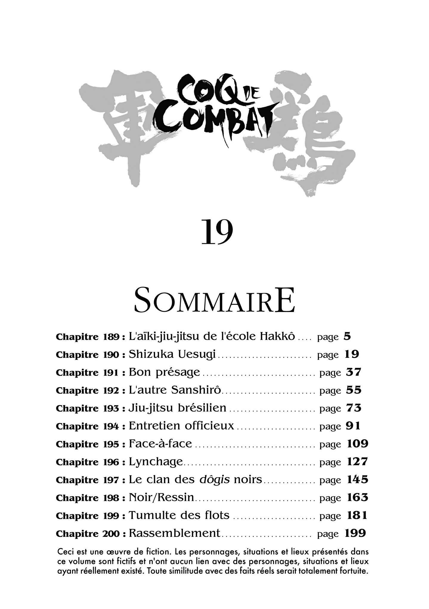  Coq de Combat - Volume 19 - 3