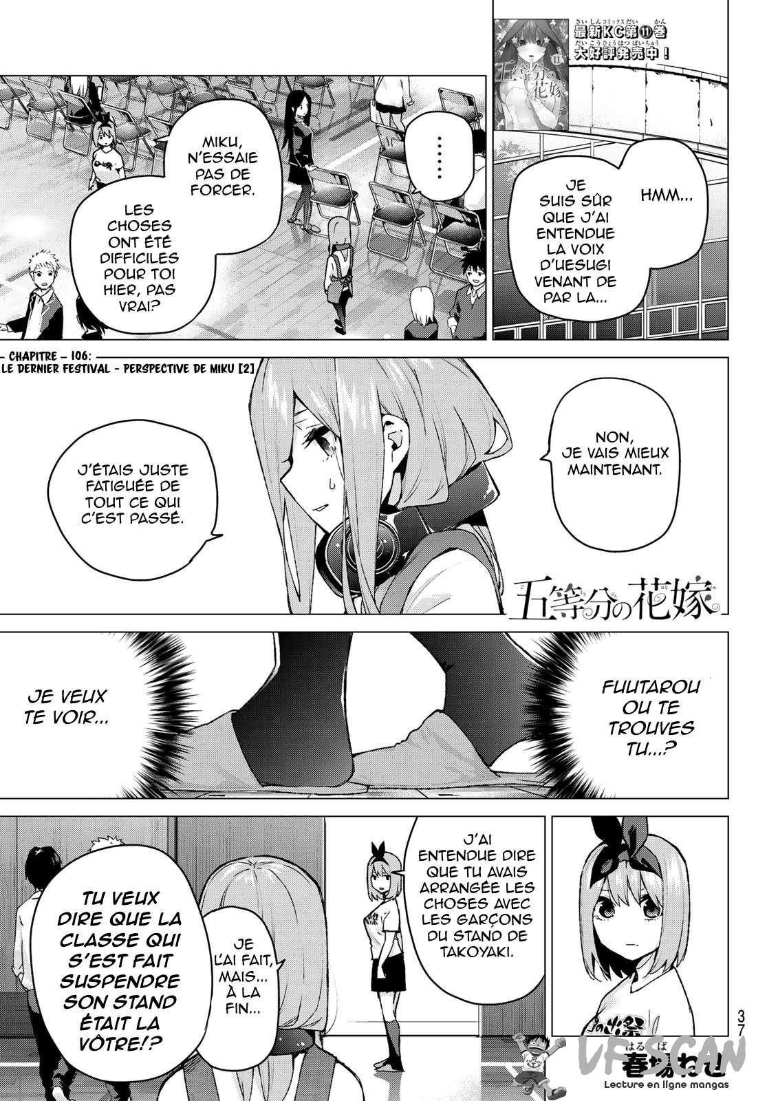  Go-Toubun no Hanayome - Chapitre 106 - 1