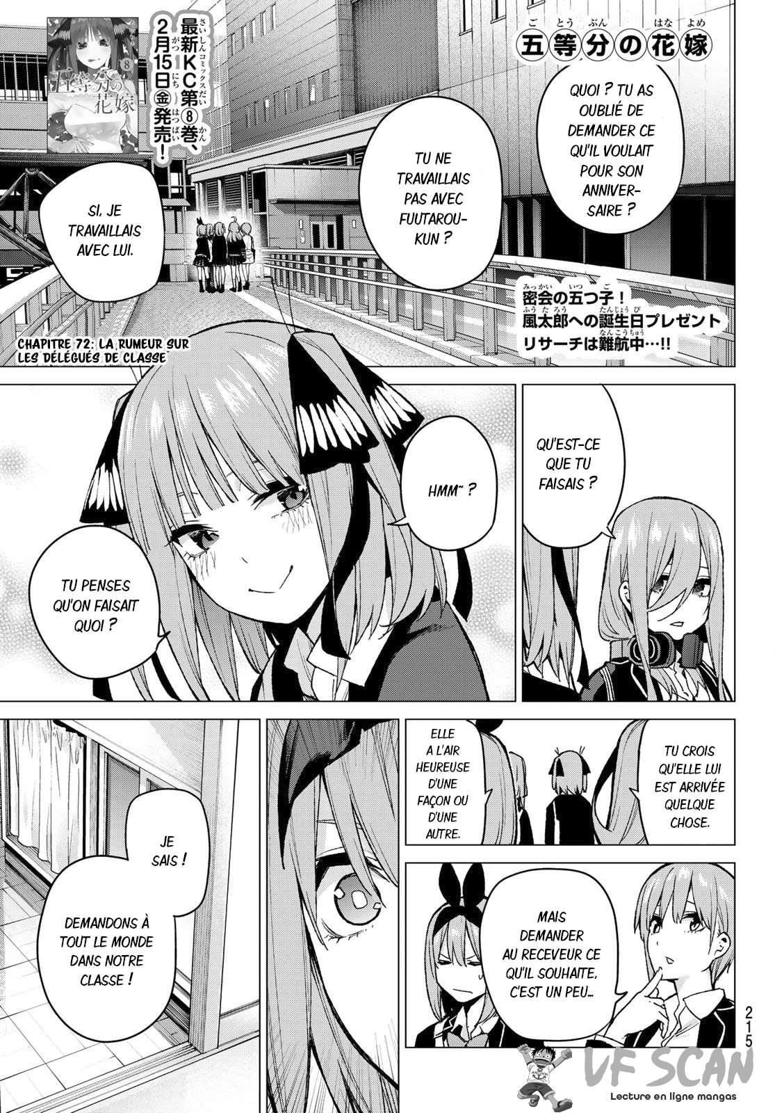  Go-Toubun no Hanayome - Chapitre 72 - 1