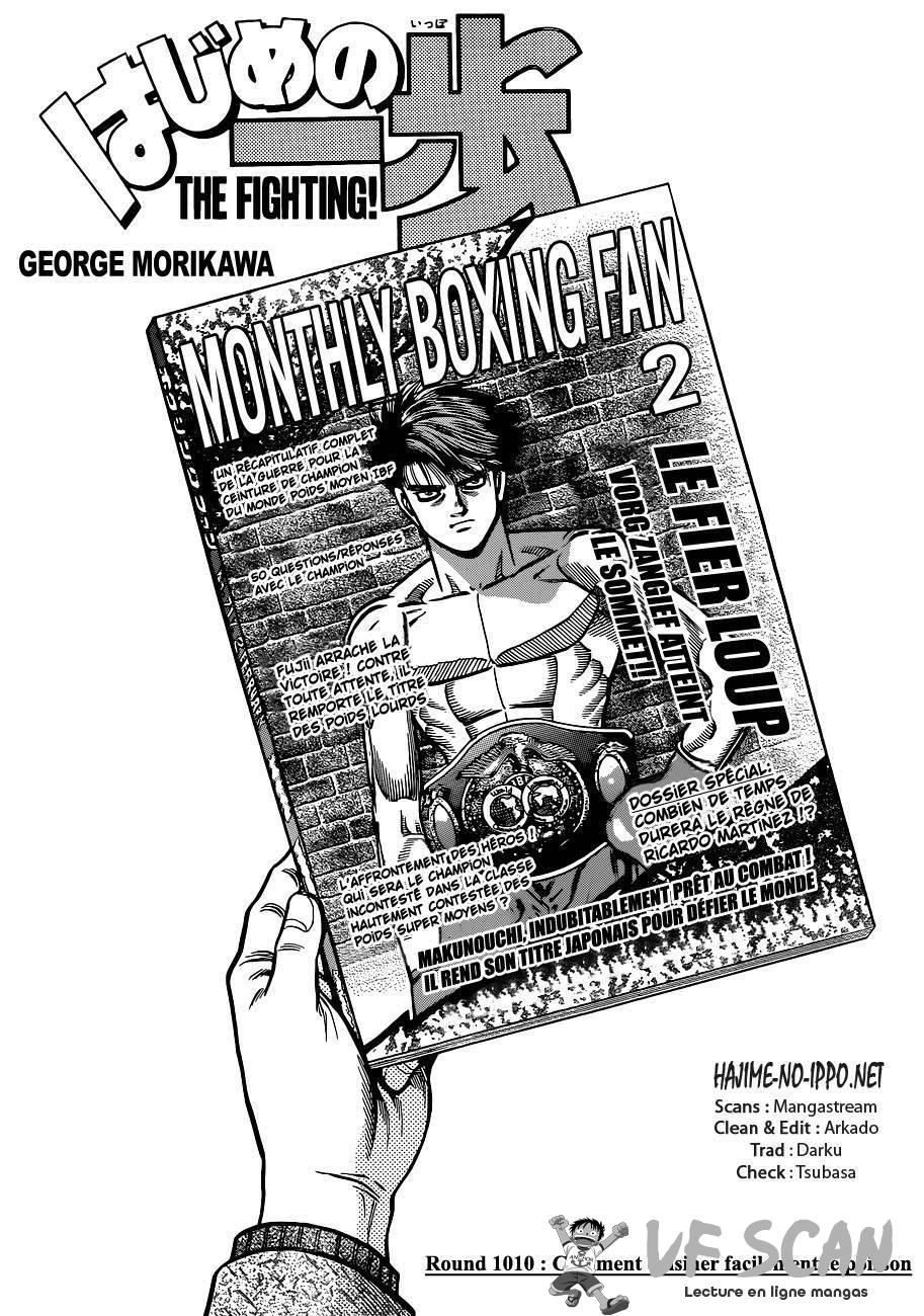  Hajime no Ippo - Chapitre 1011 - 1