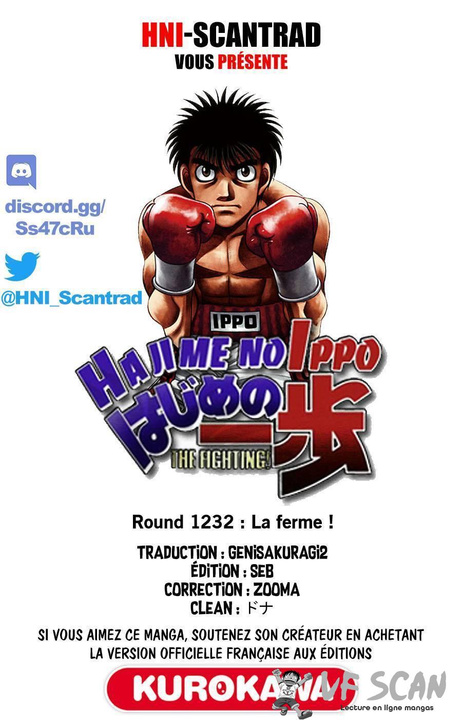  Hajime no Ippo - Chapitre 1232 - 1