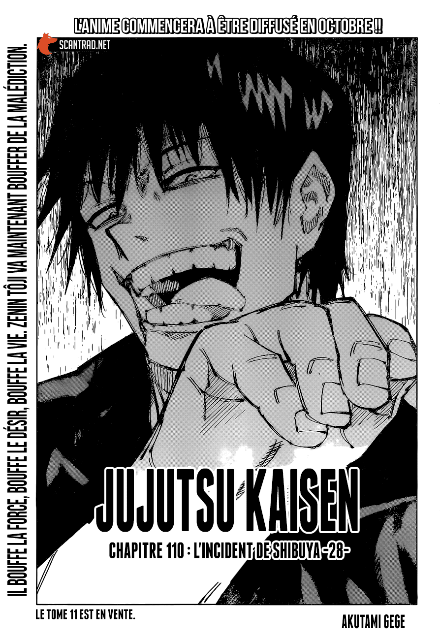  Jujutsu Kaisen - Chapitre 110 - 1