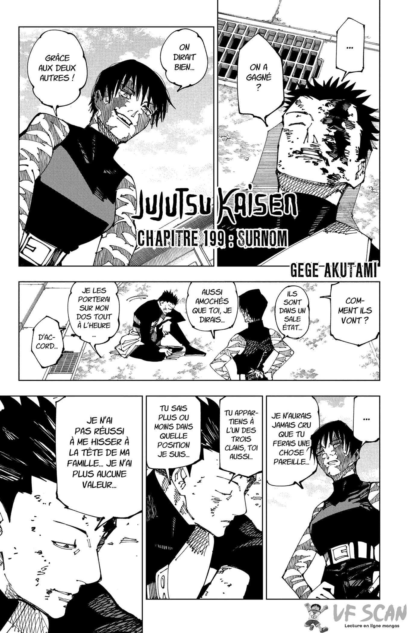  Jujutsu Kaisen - Chapitre 199 - 1