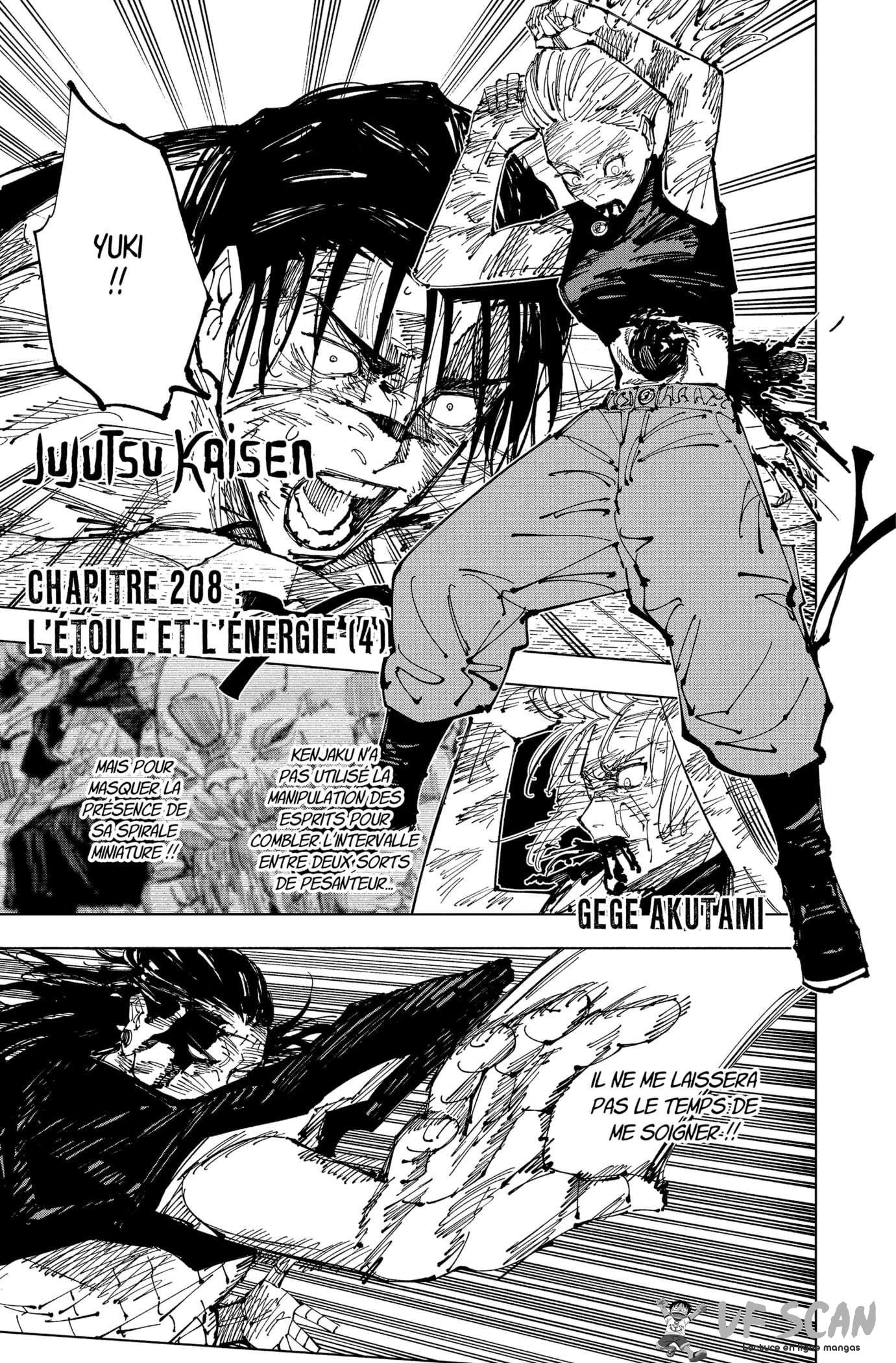  Jujutsu Kaisen - Chapitre 208 - 1