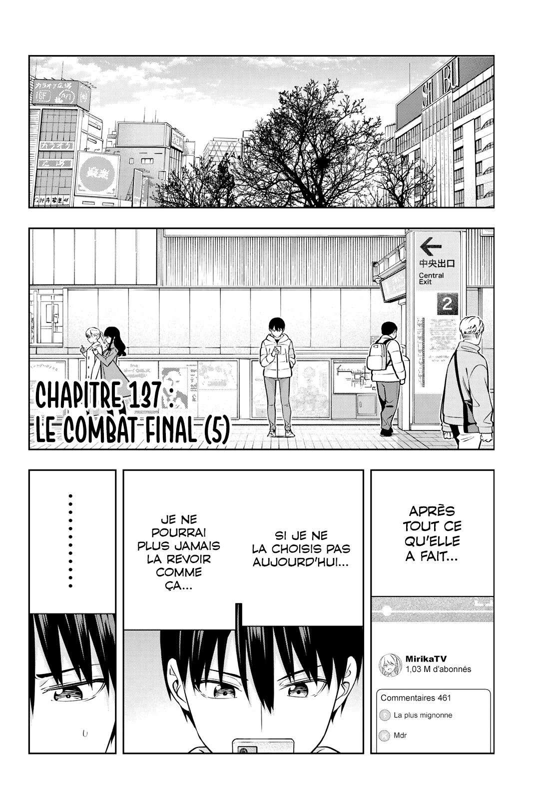  Kanojo Mo Kanojo - Chapitre 137 - 3