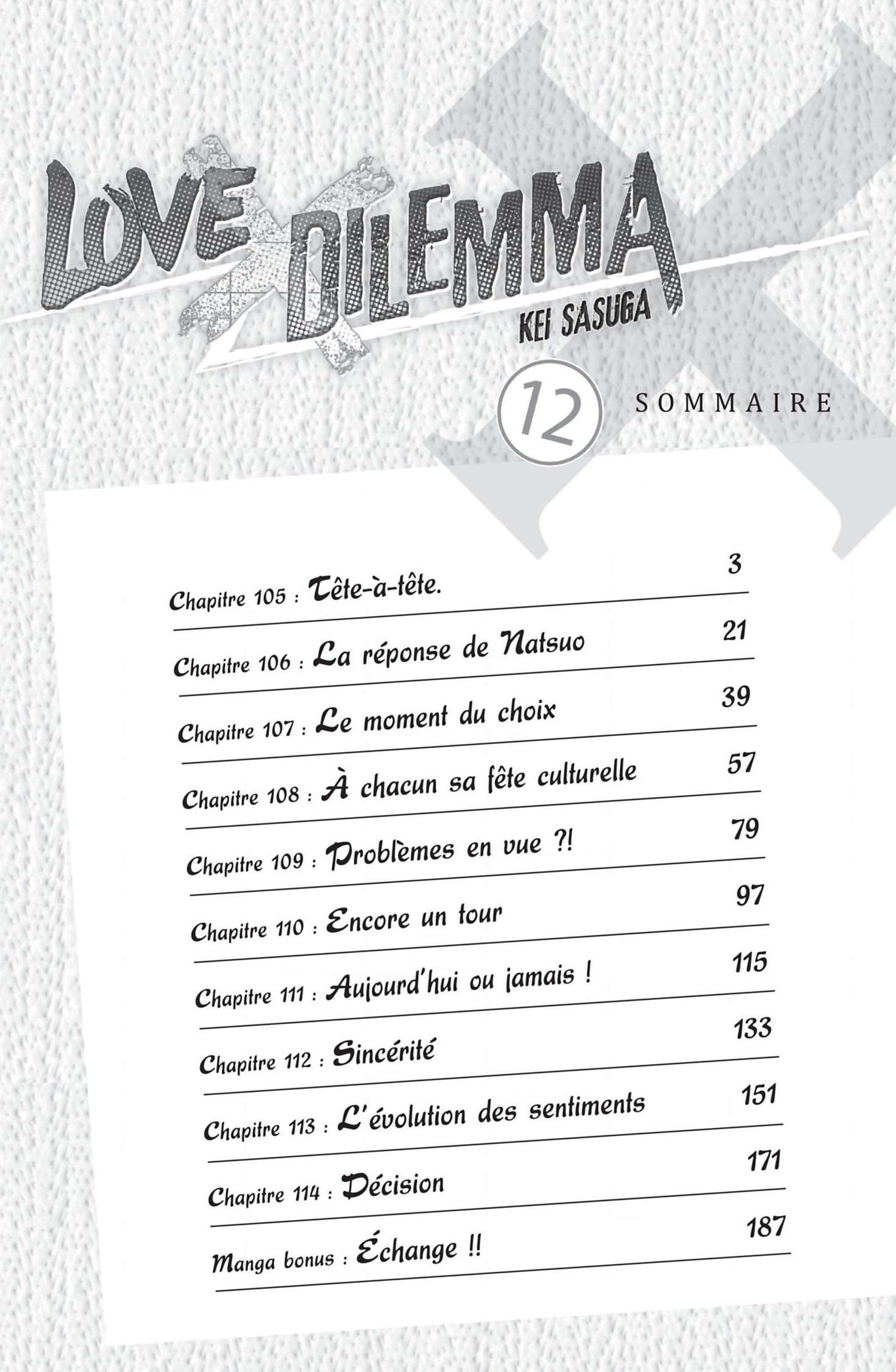  Love × Dilemma - Chapitre 105 - 3