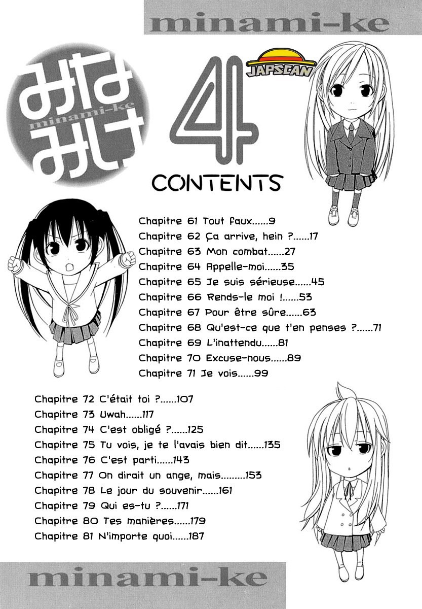  Minami-ke - Chapitre 61 - 4