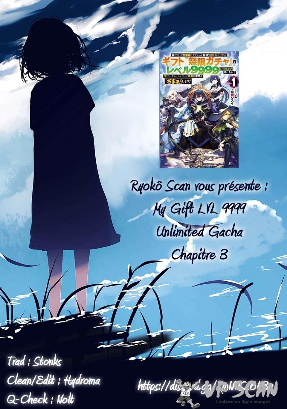  My Gift LVL 9999 Unlimited Gacha - Chapitre 3 - 1