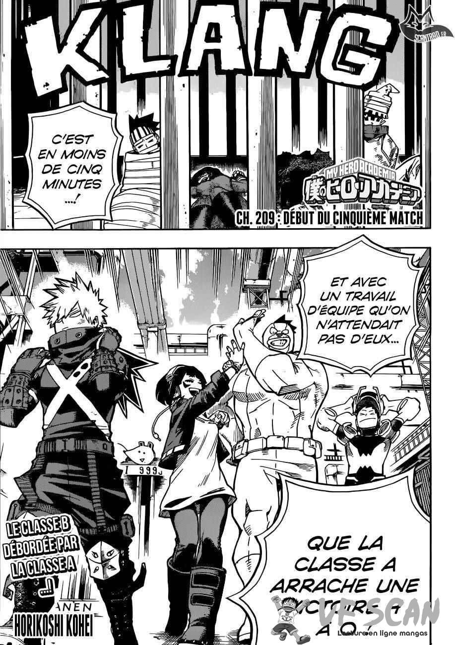  My Hero Academia - Chapitre 209 - 1