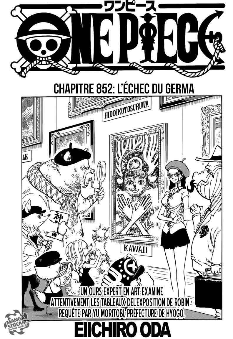  One Piece - Chapitre 852 - 2