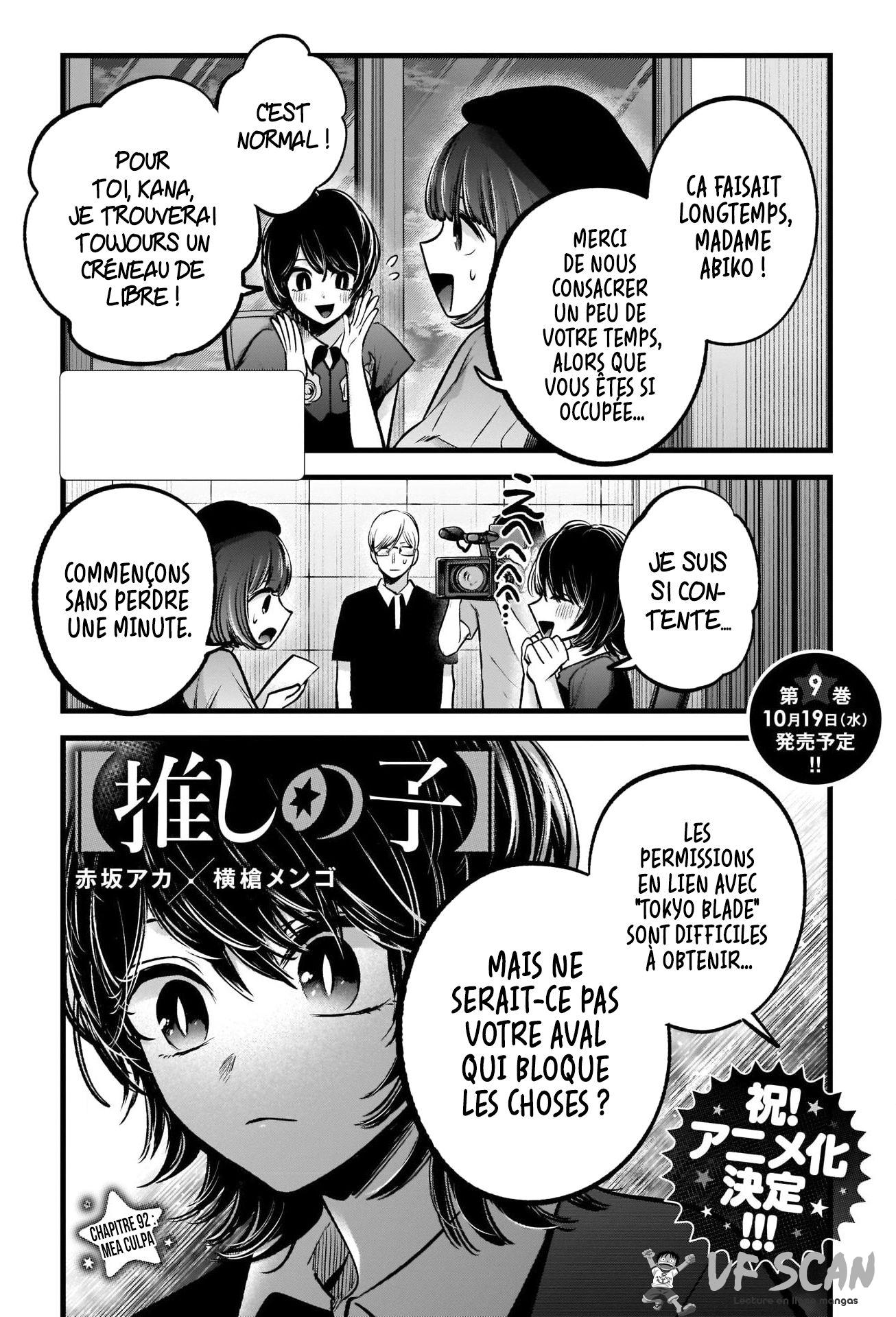  Oshi no Ko - Chapitre 92 - 1