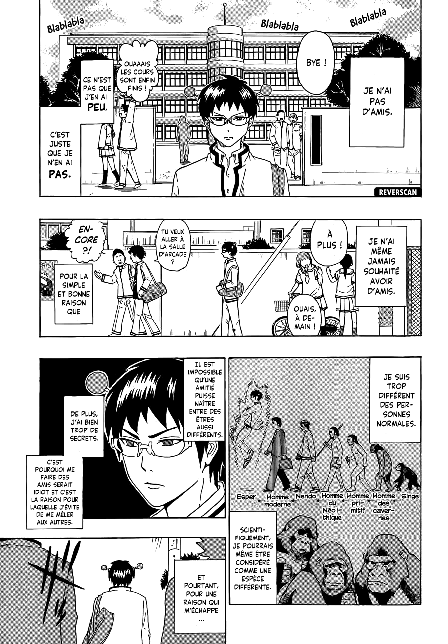  Saiki Kusuo no Psi Nan - Chapitre 4 - 1