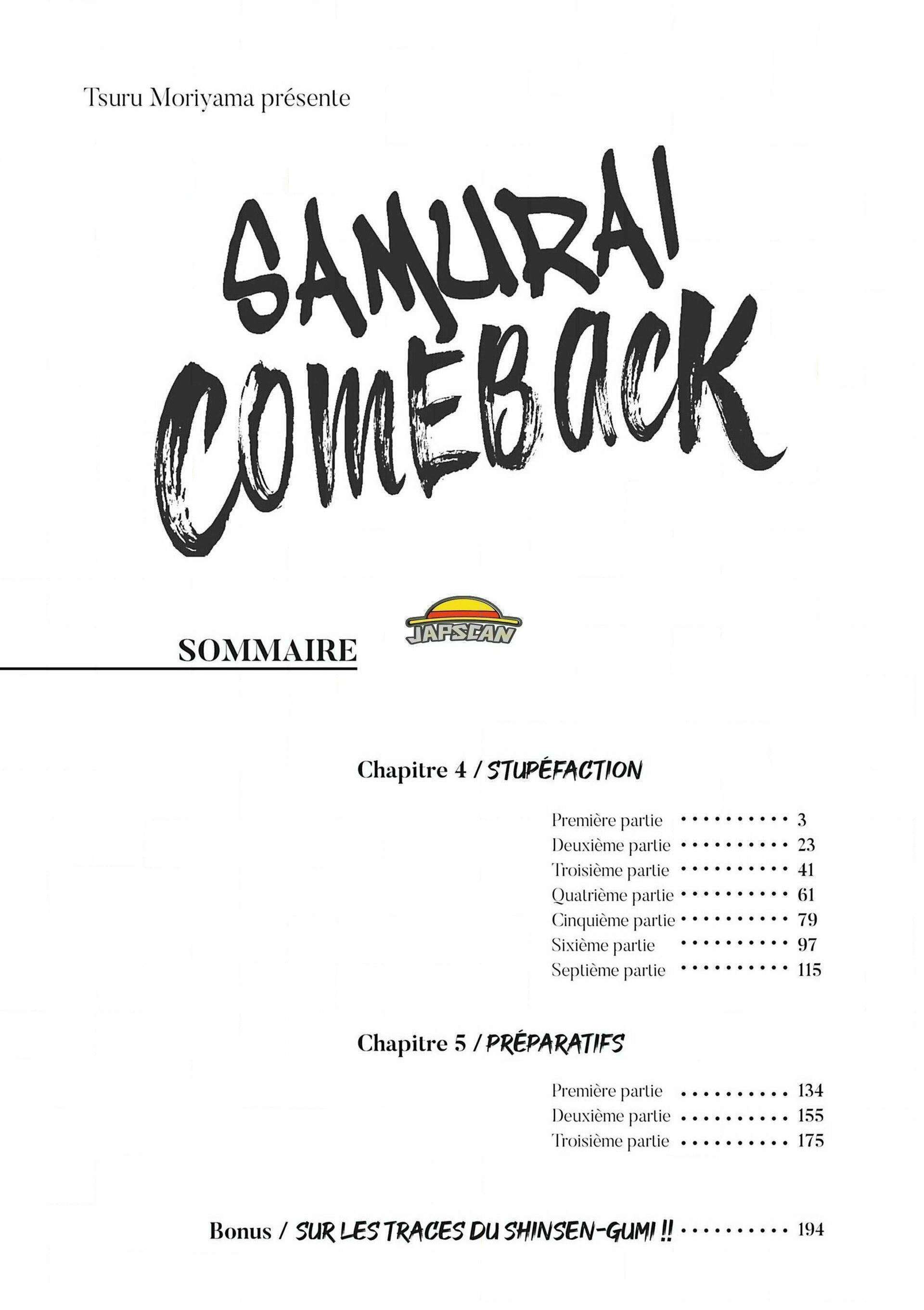  Samurai Comeback - Chapitre 4.1 - 3