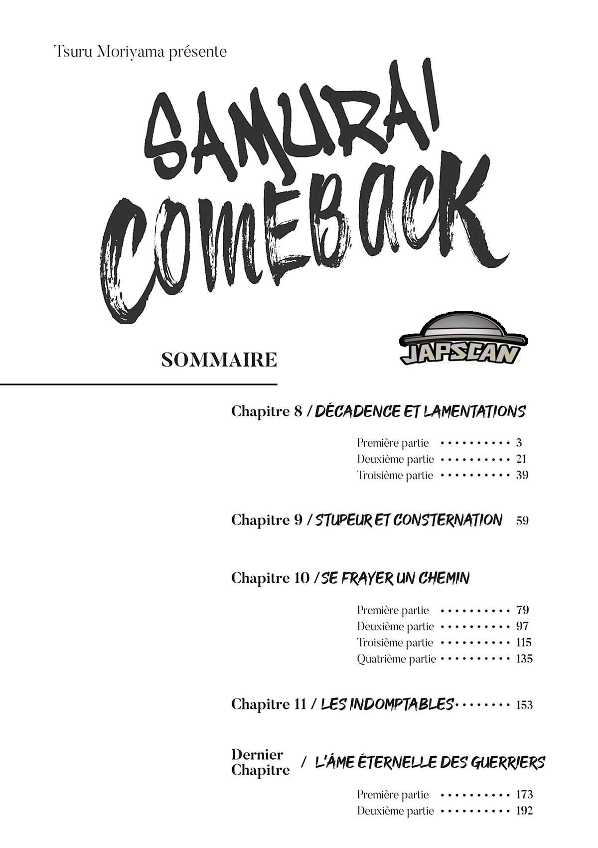  Samurai Comeback - Chapitre 8.1 - 2