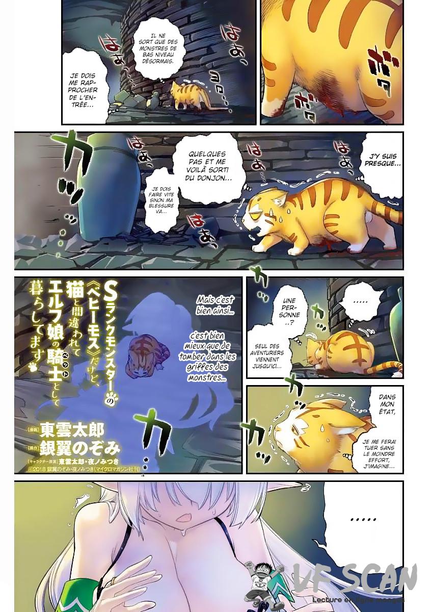  S-Rank Monster no Behemoth Dakedo, Neko to Machigawarete Erufu Musume no Kishi (Pet) Toshite Kurashitemasu - Chapitre 1 - 1