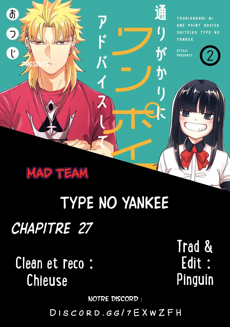  Toorigakari Ni One Point Advice Shiteiku Type no Yankee - Chapitre 27 - 1