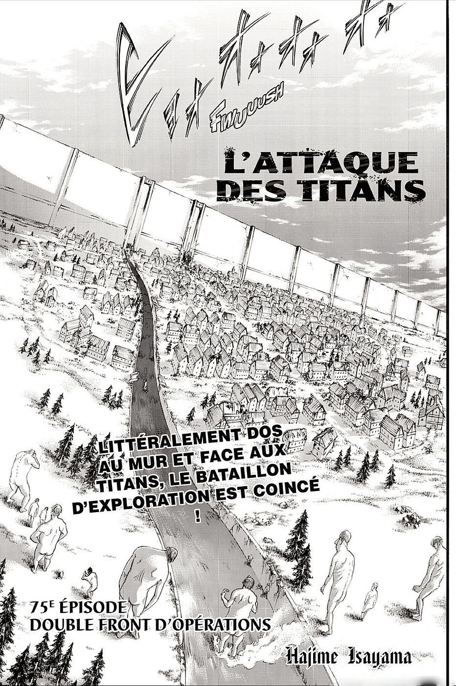  Attaque des titans Français - Attaque des titans 75 Double front d'opérations - 2