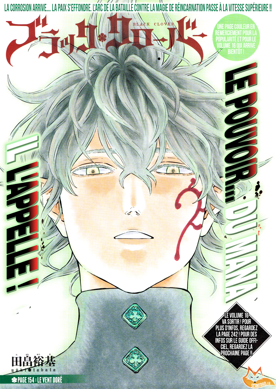  Black Clover Français - Black Clover 154 Le vent doré - 1