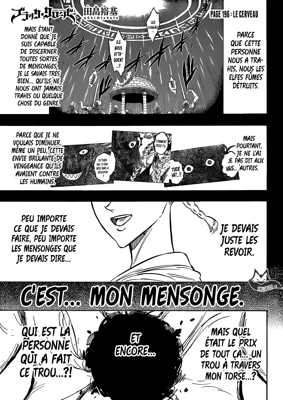  Black Clover Français - Black Clover 196 Le cerveau - 1