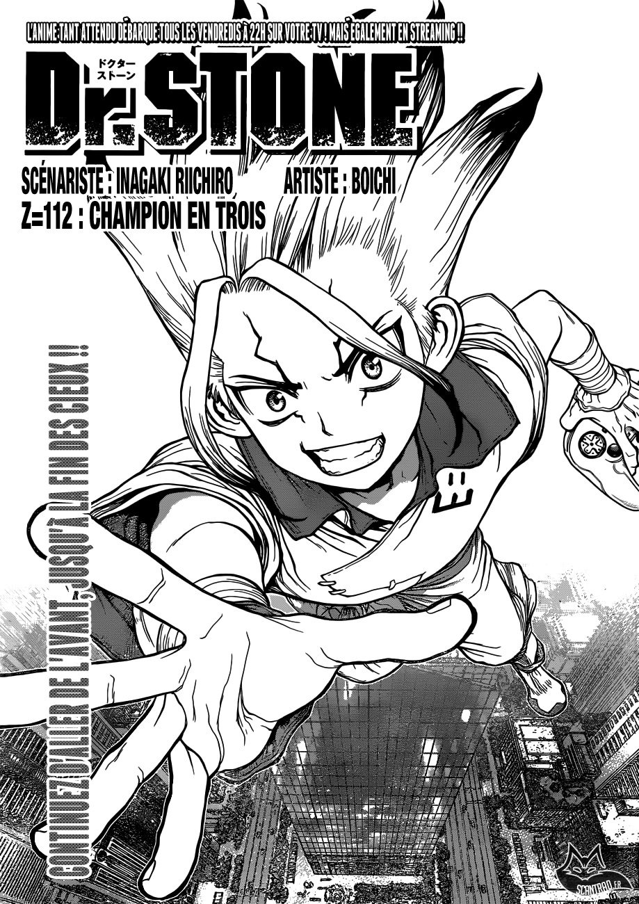  Dr. Stone Français - Dr. Stone 112 Champion en trois - 1