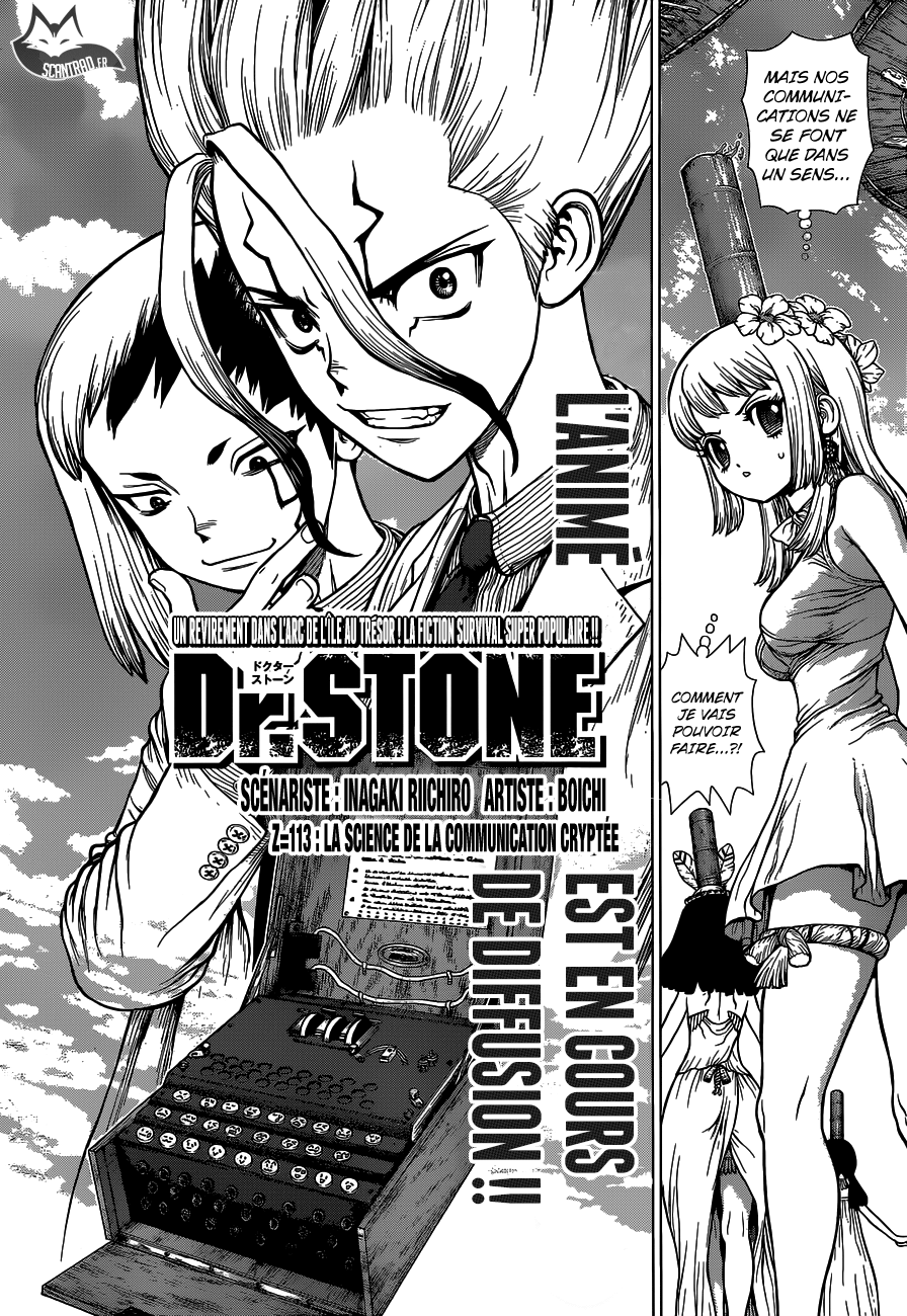  Dr. Stone Français - Dr. Stone 113 La science de la communication cryptée - 2