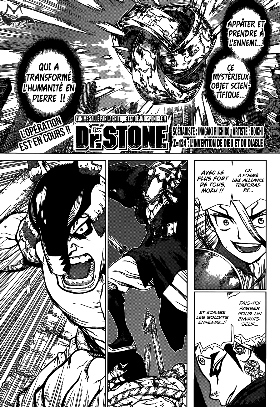  Dr. Stone Français - Dr. Stone 124 L'invention de Dieu et du Diable - 1