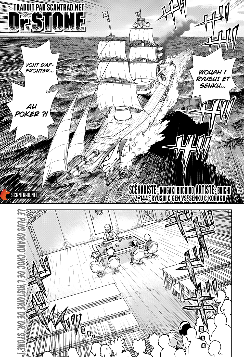  Dr. Stone Français - Dr. Stone 144 Ryusui & Gen VS. Senku & Kohaku - 1