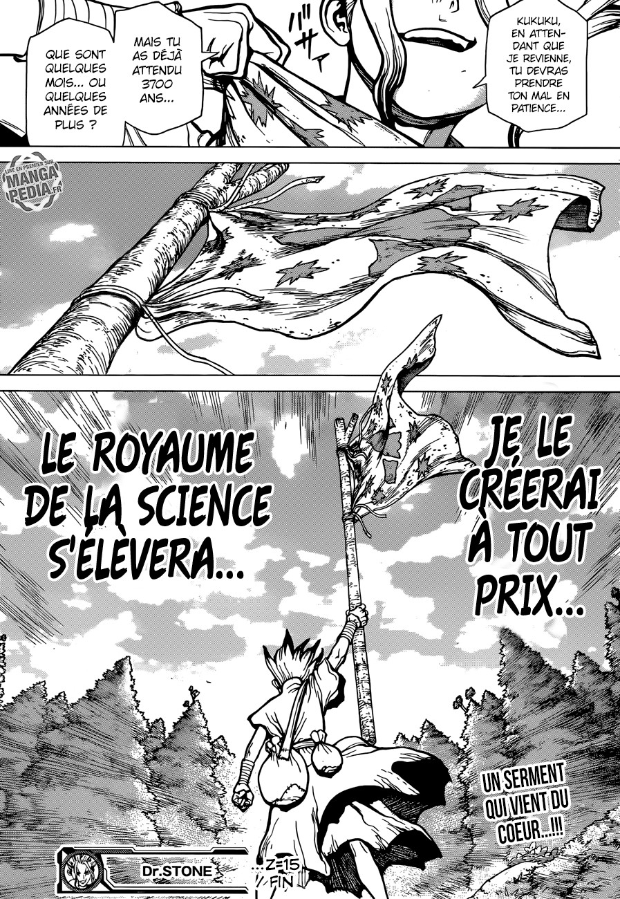  Dr. Stone Français - Dr. Stone 15 Les deux pays du monde de pierre - 17