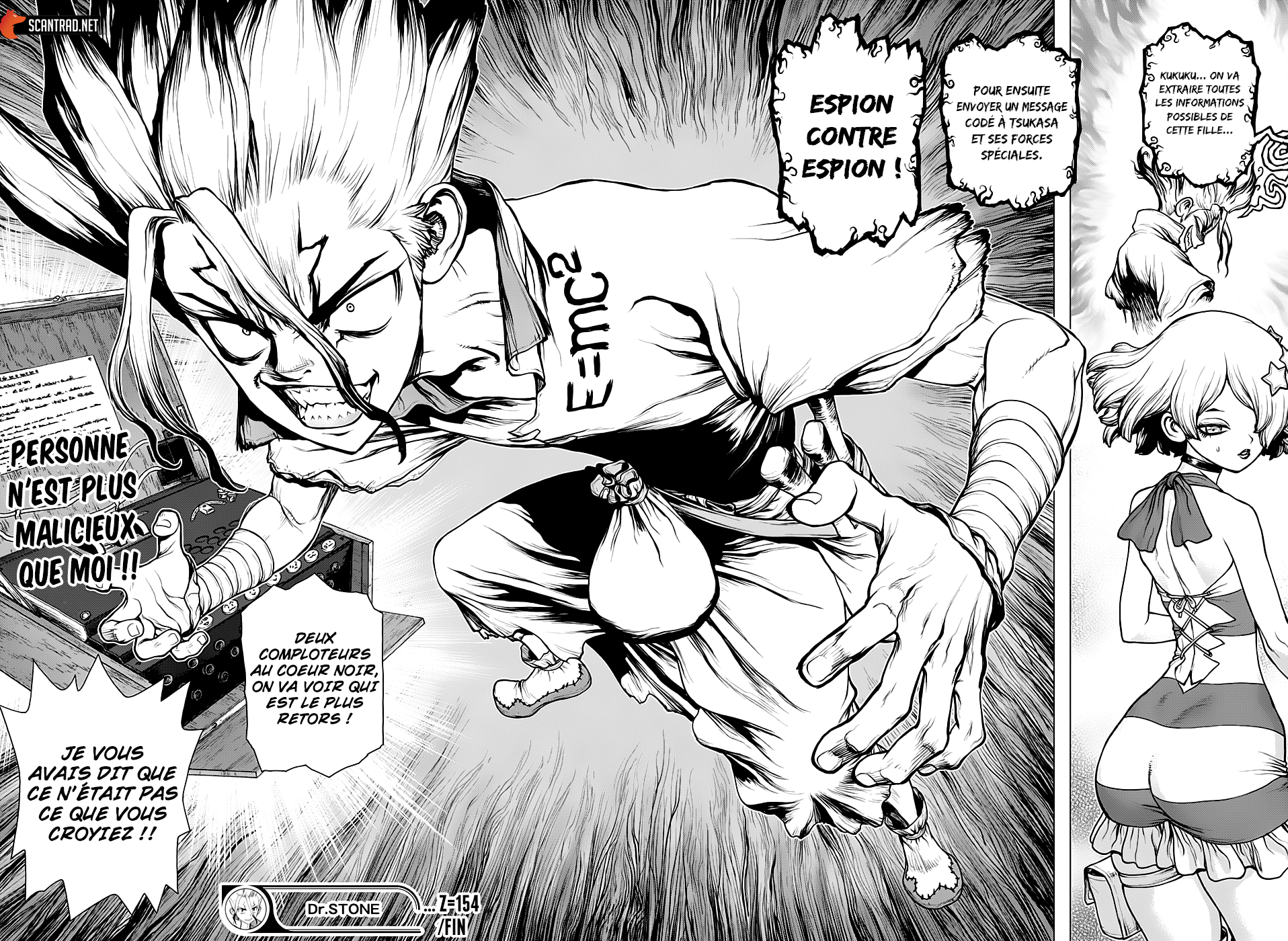  Dr. Stone Français - Dr. Stone 154 Spy VS. Spy - 16