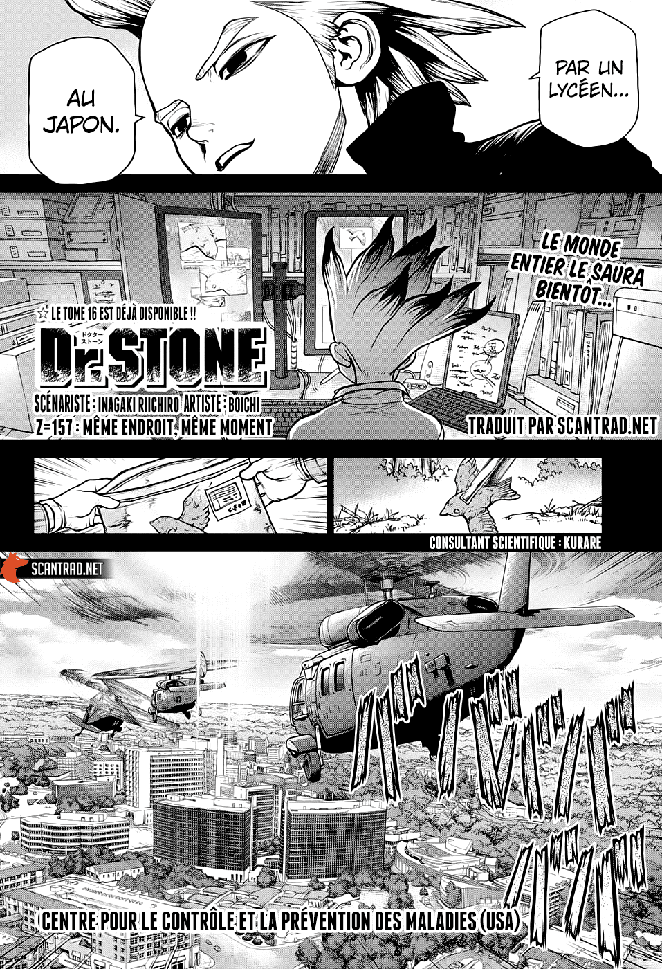  Dr. Stone Français - Dr. Stone 157 Même endroit, même moment - 2