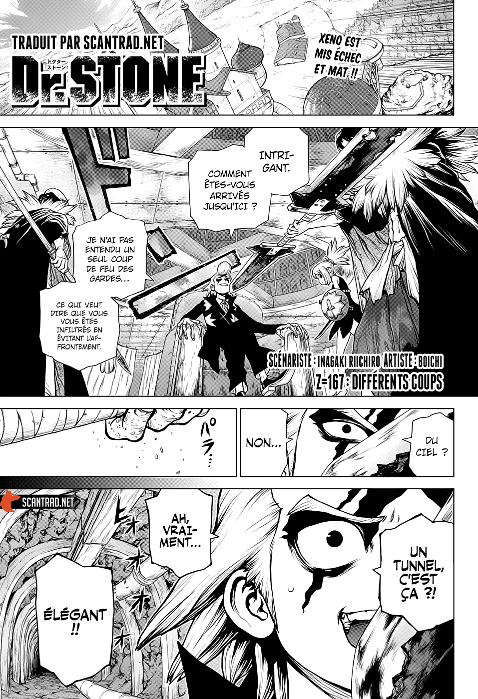  Dr. Stone Français - Dr. Stone 167 Différents coups - 1