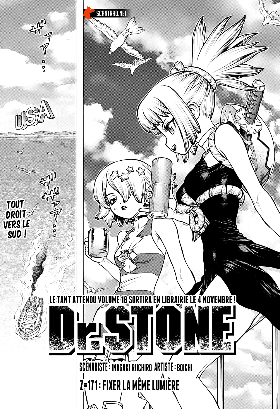  Dr. Stone Français - Dr. Stone 171 Fixer la même lumière - 1