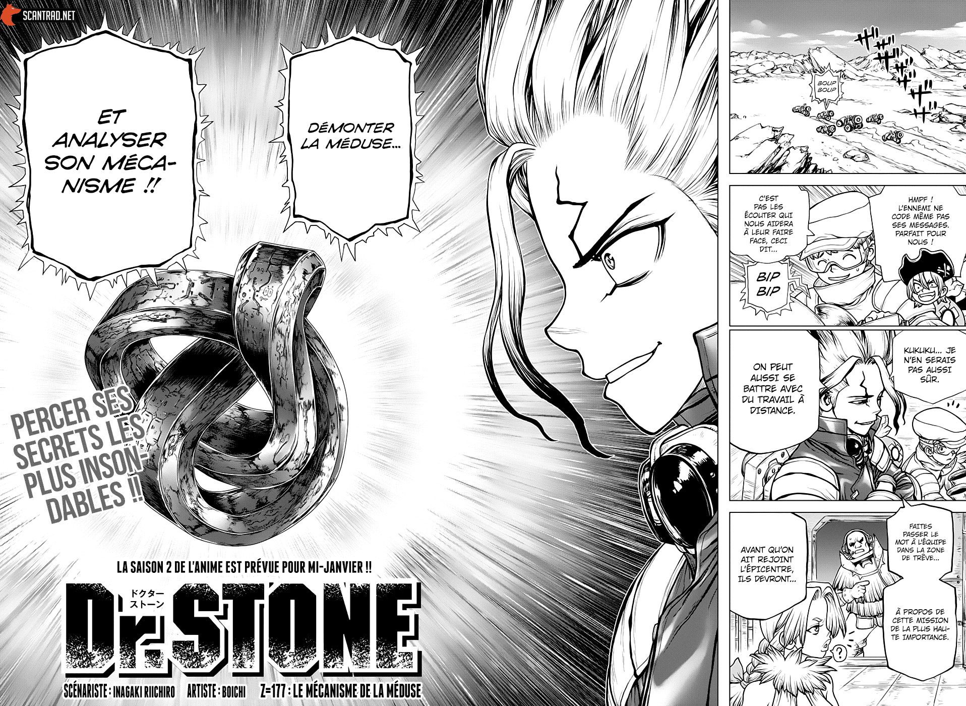  Dr. Stone Français - Dr. Stone 177 Le mécanisme de la méduse - 3