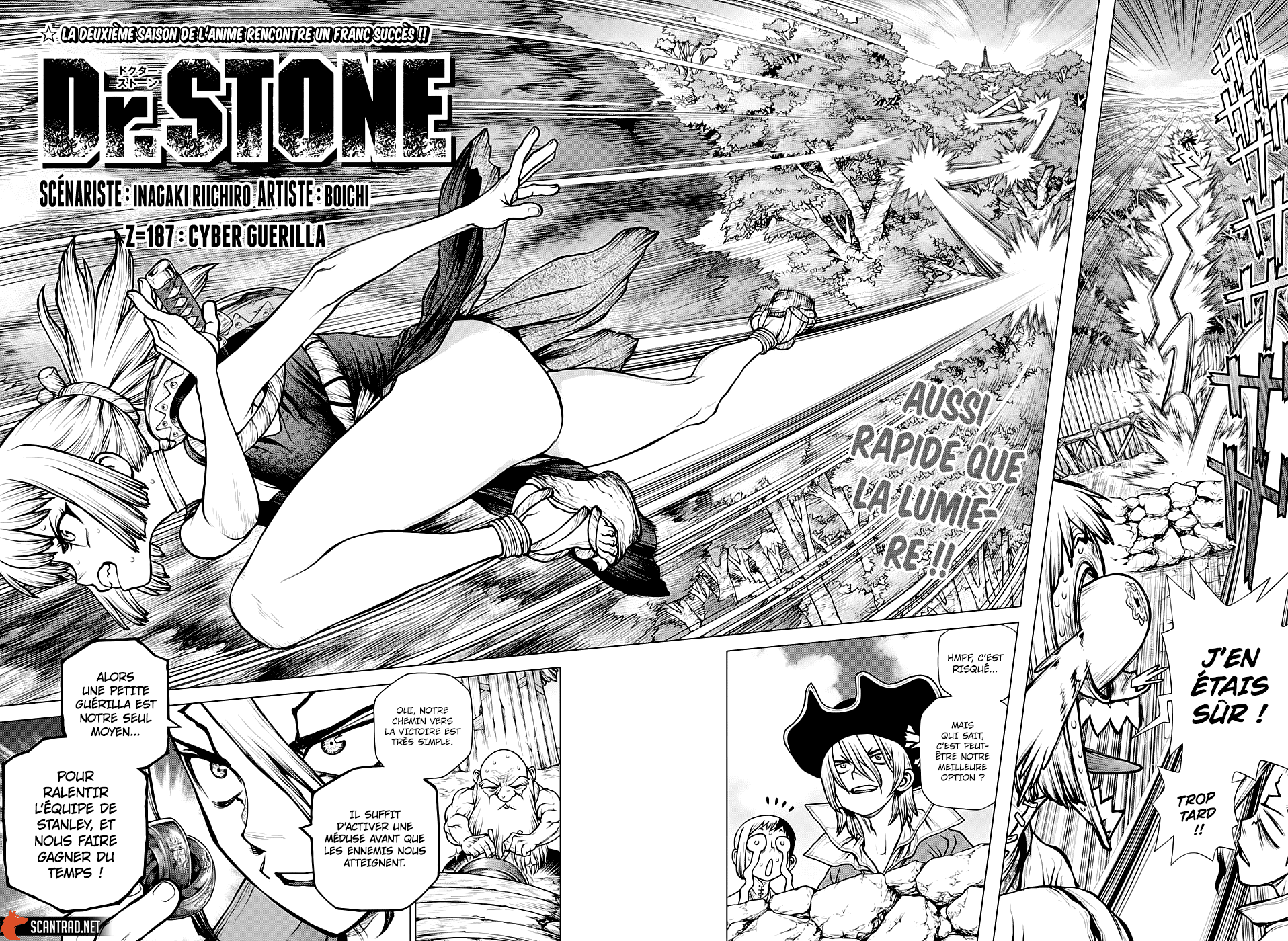  Dr. Stone Français - Dr. Stone 187 Cyber guerilla - 2