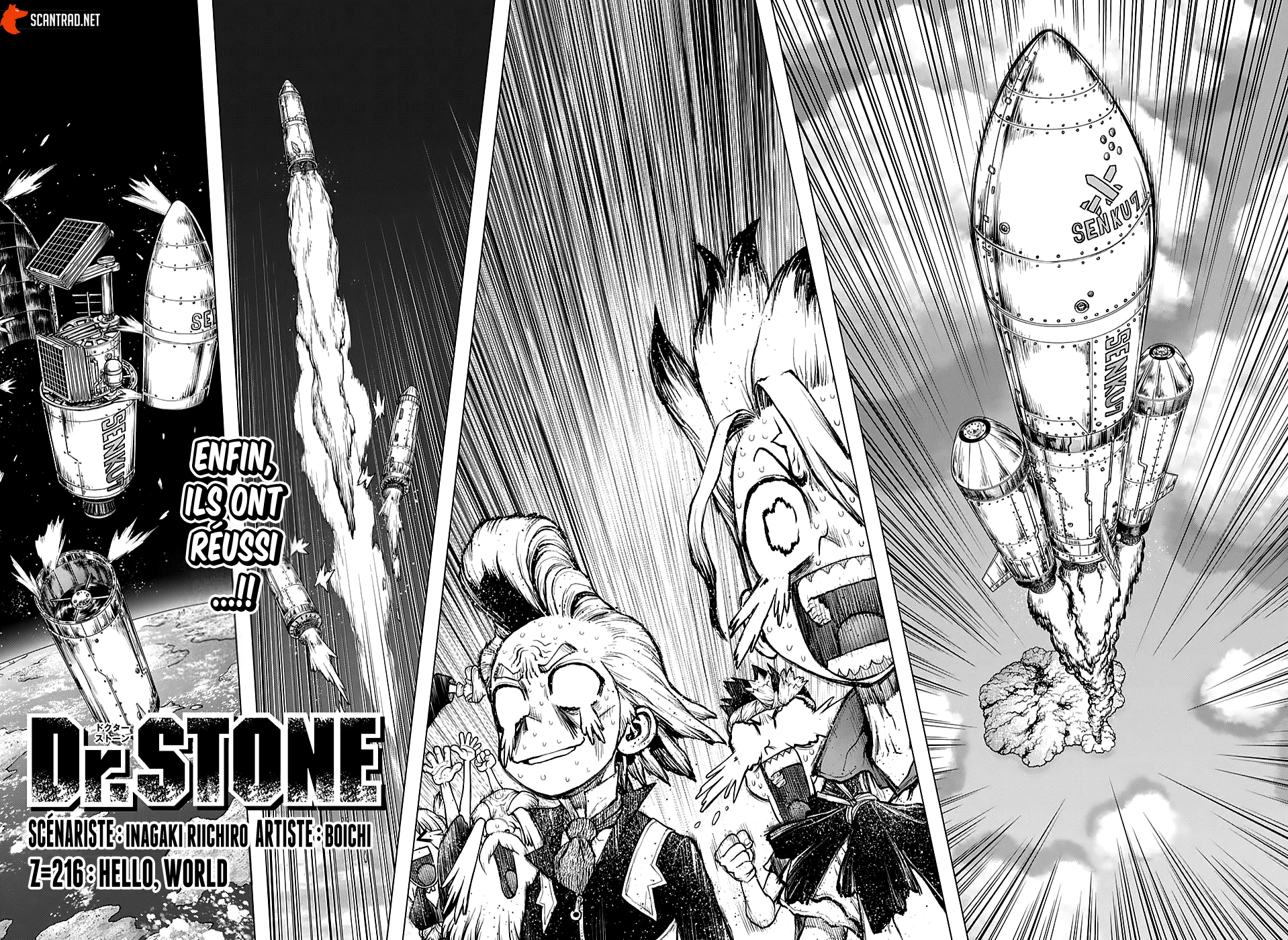  Dr. Stone Français - Dr. Stone 216 Hello, world - 4