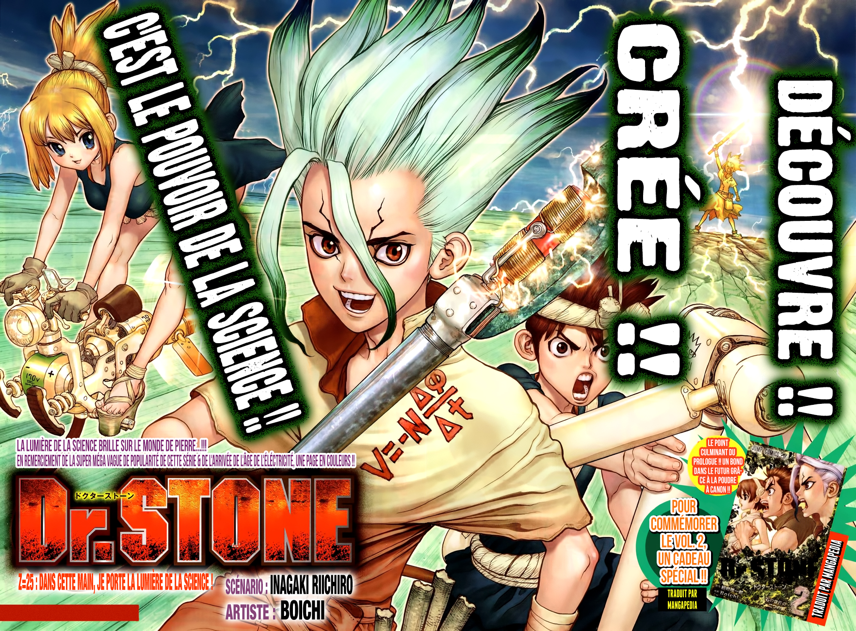  Dr. Stone Français - Dr. Stone 25 Dans cette main, je porte la lumière de la science ! - 3