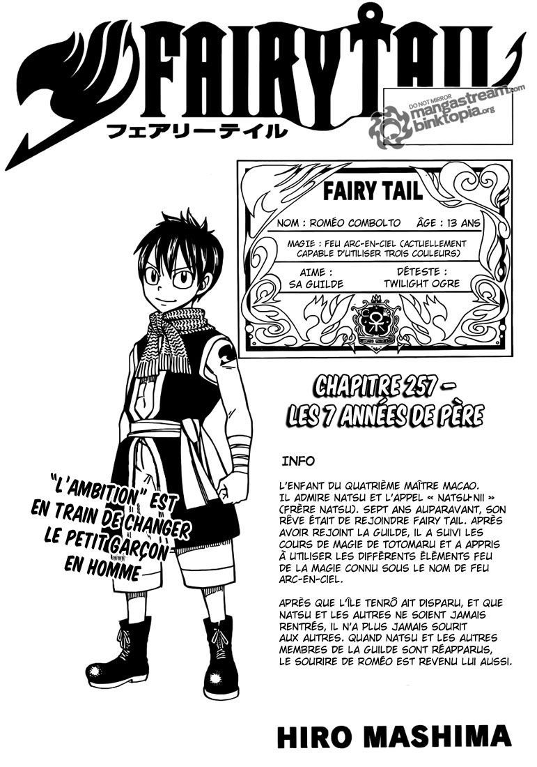  Fairy Tail Français - Fairy Tail 257 chapitre 257 - 1