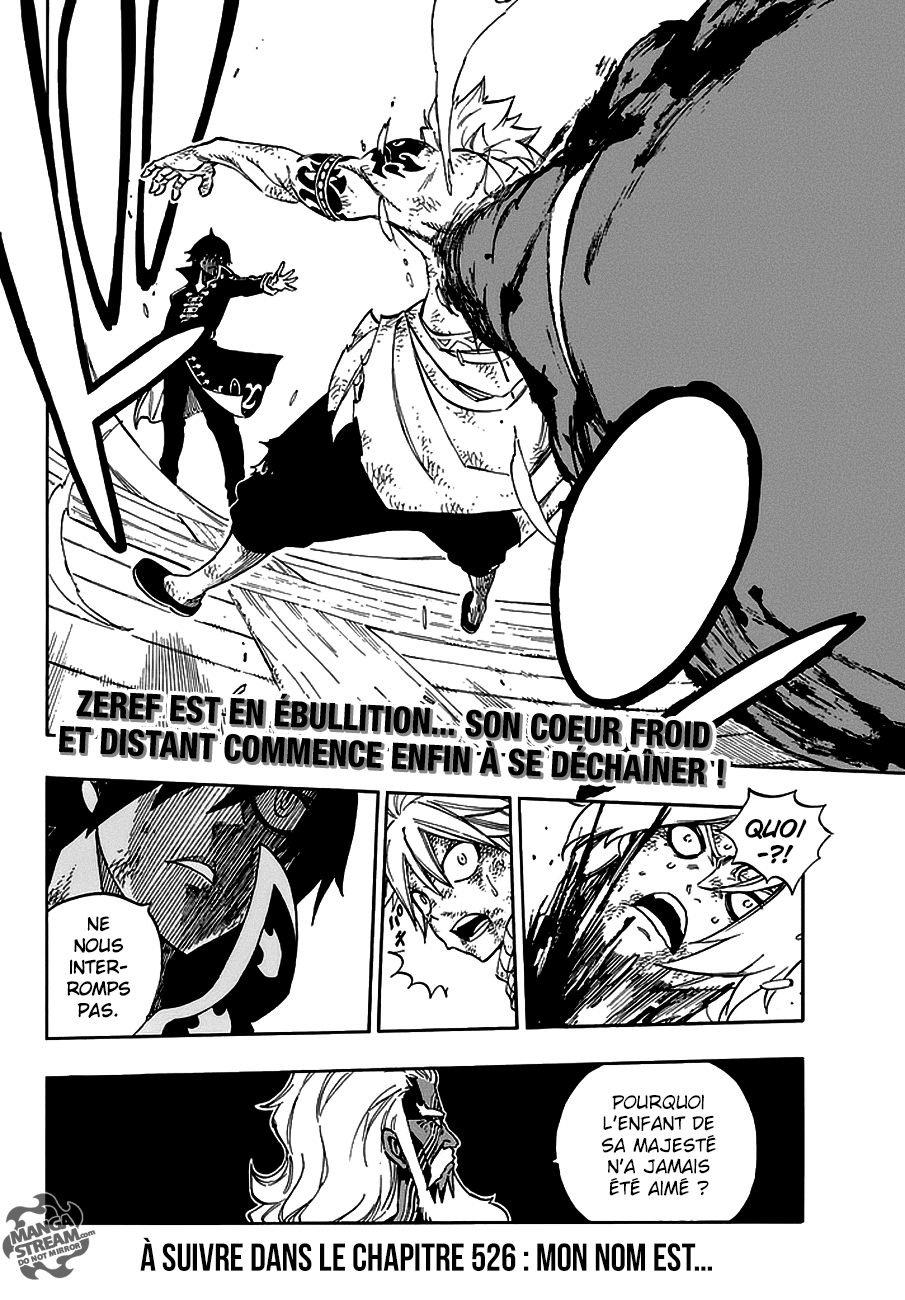  Fairy Tail Français - Fairy Tail 525 Pourquoi l'Enfant de Sa Majesté n'a jamais été aimé ? - 20