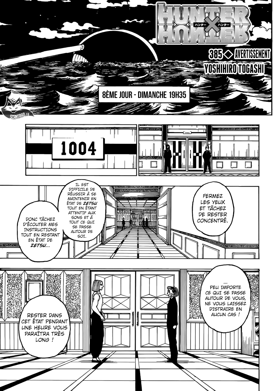  Hunter X Hunter Français - Hunter X Hunter 385 Avertissement - 1