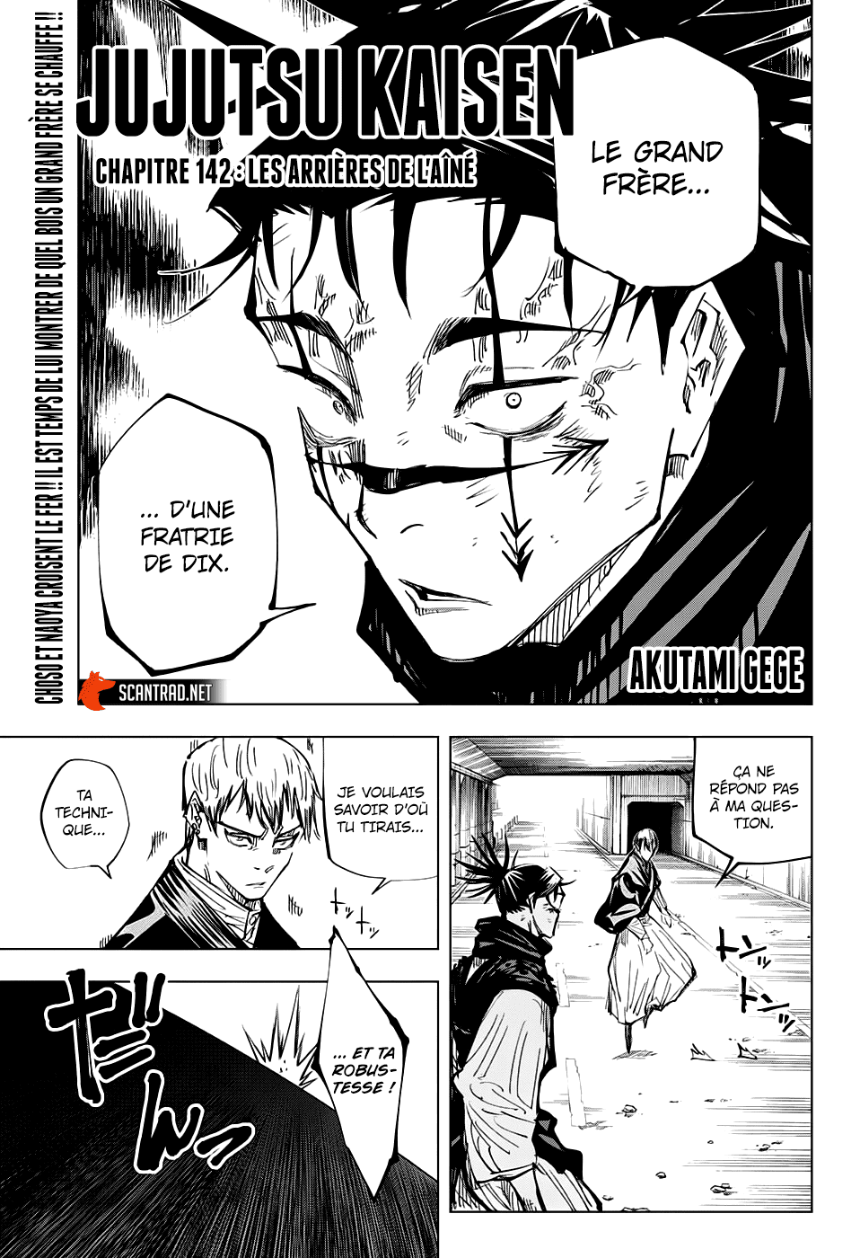  Jujutsu Kaisen Français - Jujutsu Kaisen 142 Les arrières de l'aîné - 1