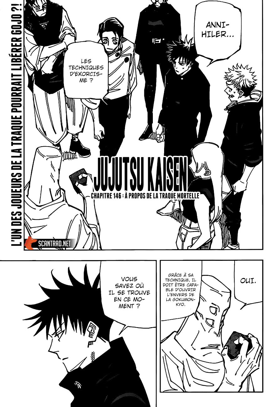  Jujutsu Kaisen Français - Jujutsu Kaisen 146 À propos de la traque mortelle - 1