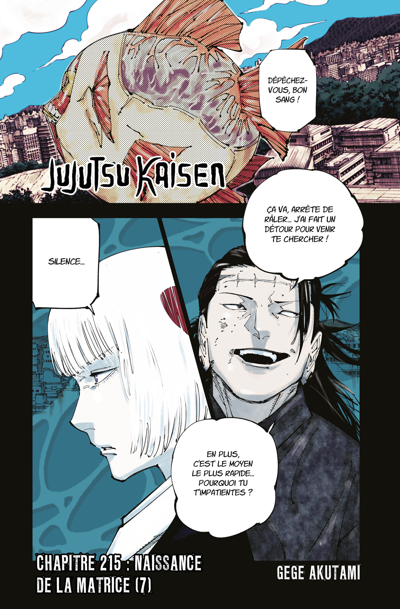  Jujutsu Kaisen Français - Jujutsu Kaisen 215 Naissance de la matrice (7) - 1