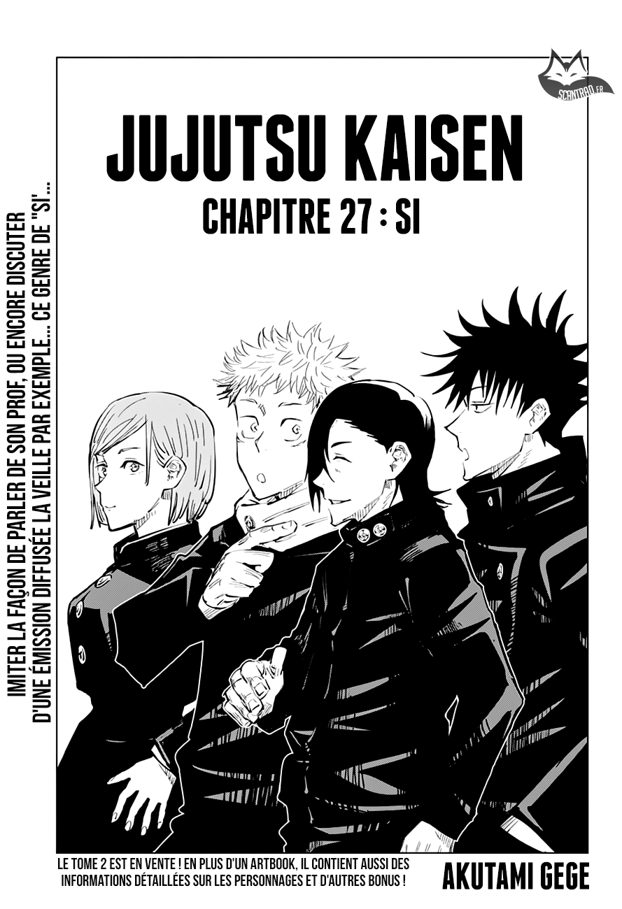  Jujutsu Kaisen Français - Jujutsu Kaisen 27 Si - 1