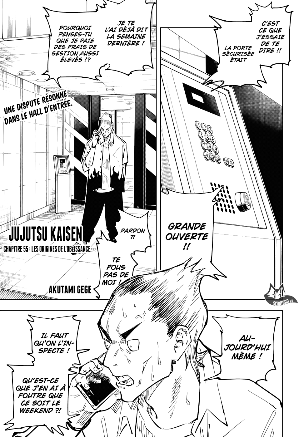  Jujutsu Kaisen Français - Jujutsu Kaisen 55 Les origines de l'obéissance. - 1