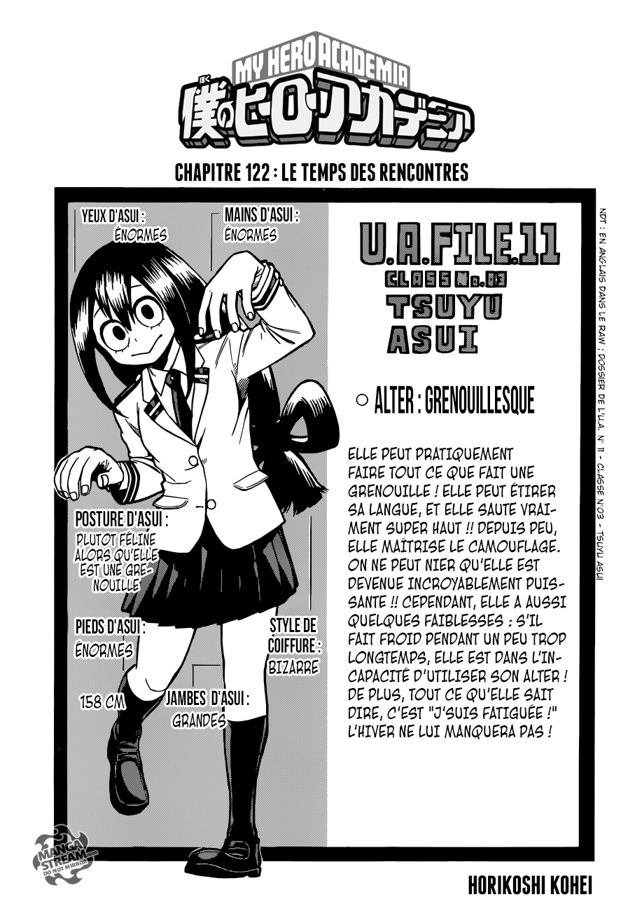  My Hero Academia Français - My Hero Academia 122 Le temps des rencontres - 1