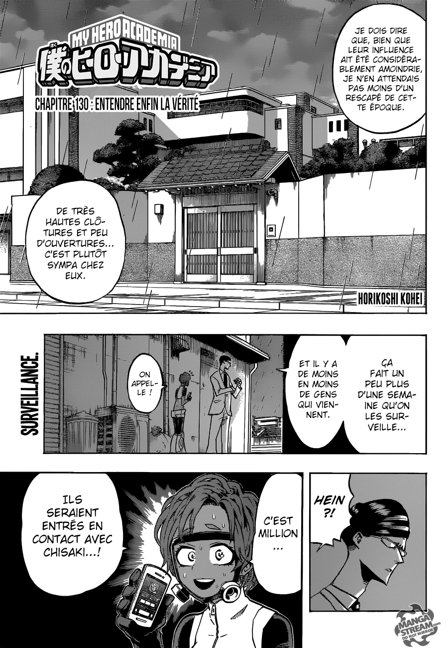  My Hero Academia Français - My Hero Academia 130 Entendre enfin la vérité - 1